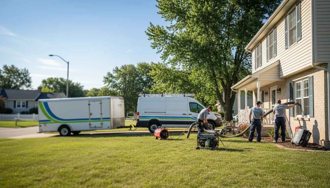Flooded Basement Restoration And Cleanup With Repair in Leavenworth, KS near me